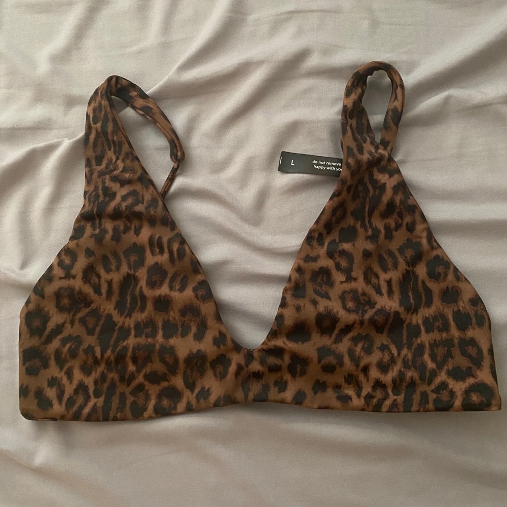Ark Swimwear Leopard Print Scoop Top